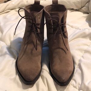 Frye Sacha Chukka Suede Lace-up Ankle Boot